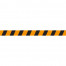 ticker bande sécurité warning jaune et noire